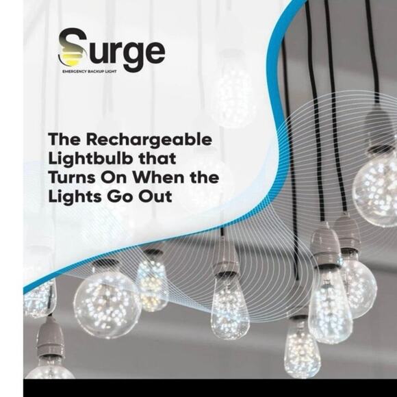 Surgebulb Battery Backup Light Bulb-Emergency Self Rechargeable Support - Picture 5 of 6